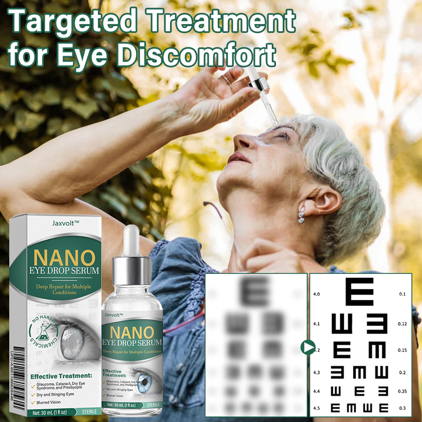 👩‍⚕️Jaxvolt® Nano Eye Drops Serum ✅FDA Approved(Suitable for presbyopia, dry eye syndrome, glaucoma, and cataracts) ☘️☘️