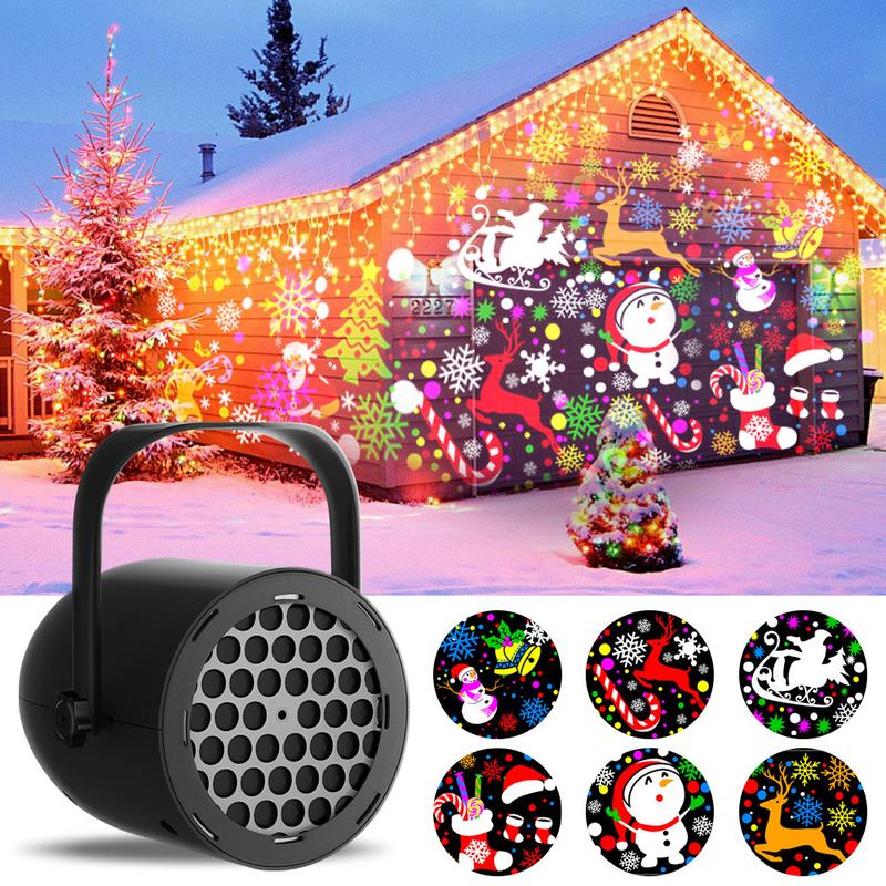 🎁NESLEMY Christmas Projection Lamp 5V/1A with 16 Patterns USB Powered for Home🎅